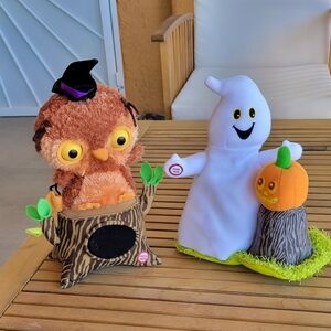 Hallmark Plush Set with Owl & Ghost